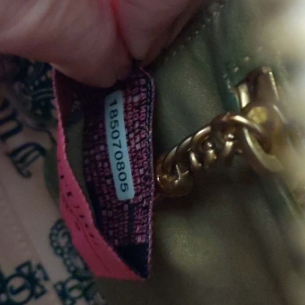 RARE💕Y2K VINTAGE Juicy Couture Green and Pink Bowler Bag💚🎀 - Picture 13 of 15